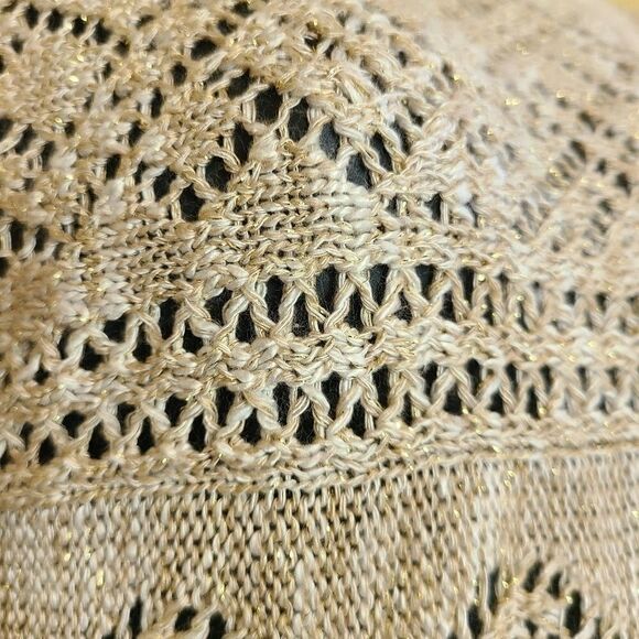 Ruby Rd. Crochet Metallic Top - Picture 4 of 6